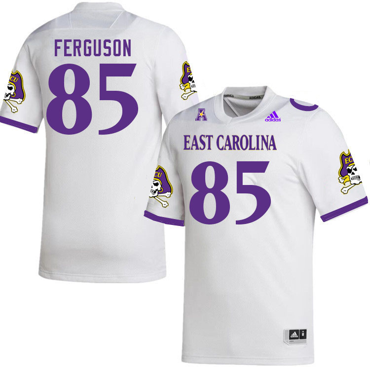 Men #85 Antonio Ferguson ECU Pirates College Football Jerseys Stitched Sale-White
